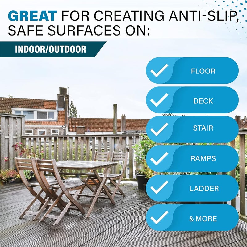 Slip Doctors SlipDoctors Extra Grip Clear – Anti-Skid Additive for Outdoor and Indoor Surfaces Including Paint, Metal, Wood, Fiberglass, and Concrete – Anti-Slip, High Traction Additive for Paint and Coatings - Image 5
